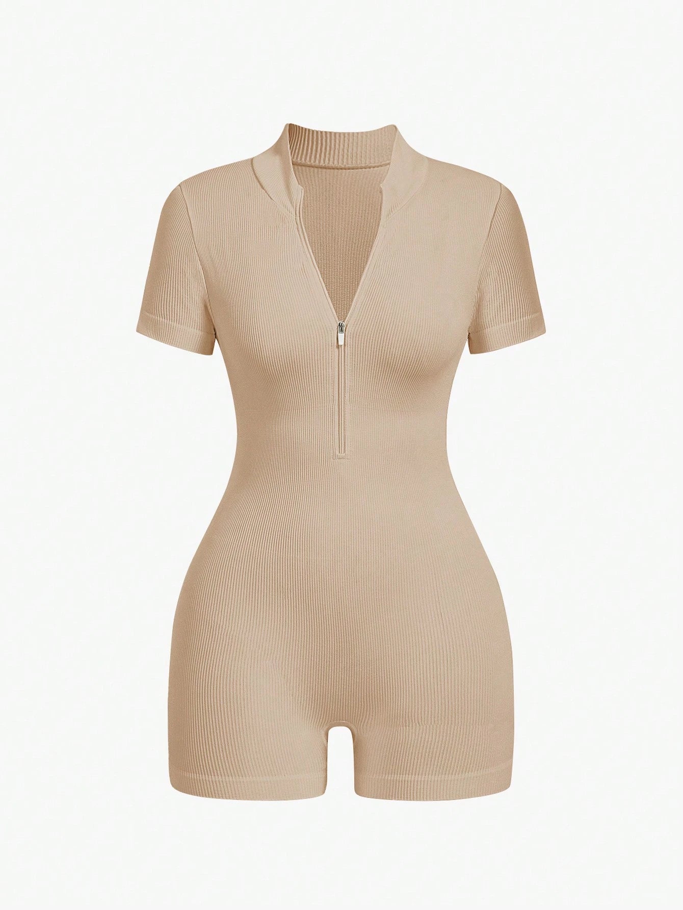 Midnight Sculpt Ribbed Romper