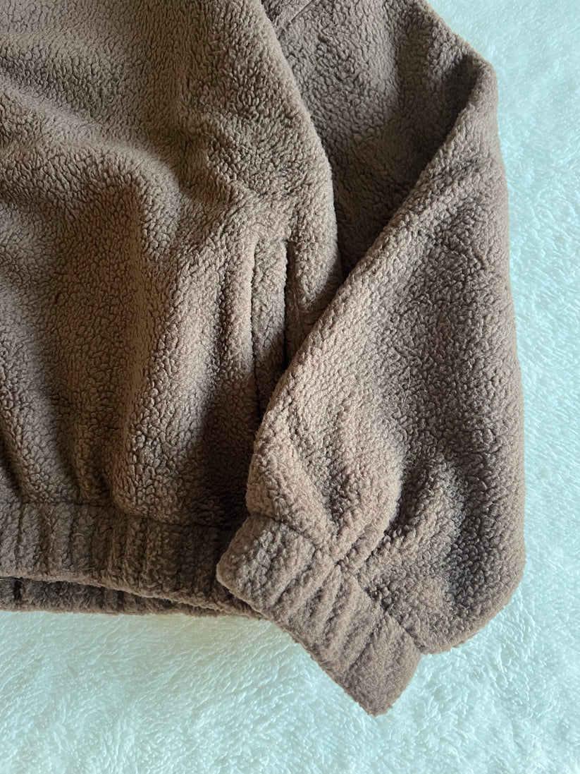 Teddy Fleece Jacket in Cottage Brown
